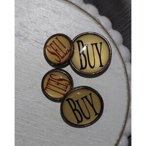 Vintage Silver Buy & Sell Cufflinks 13.7G